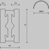 Шинопровод полукруг MAYTONI FLARITY TRX154-SR-D650-BS 650мм латунь
